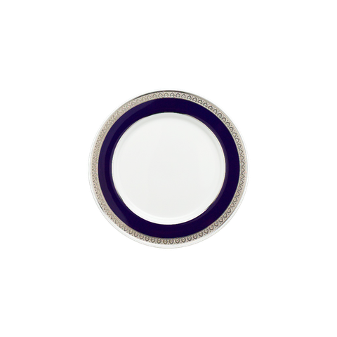 Dĩa tròn sứ Minh Long 20 cm - Sago - Thiên Tuế Xanh khắc nổi