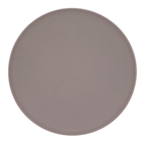 Dĩa tròn sứ Minh Long 25 cm (KE) - Timeless - Màu Xám