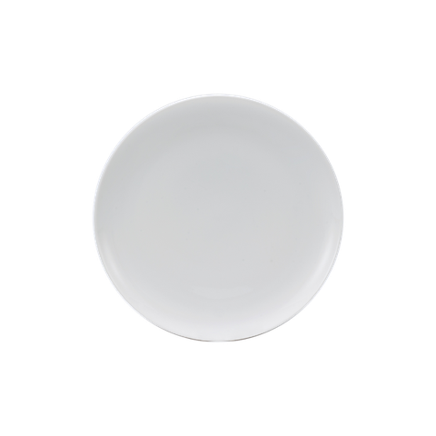 Dĩa tròn sứ Minh Long 25 cm (KL) - Timeless Trắng