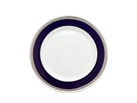 Dĩa tròn sứ Minh Long 27 cm - Sago - Thiên Tuế Xanh khắc nổi