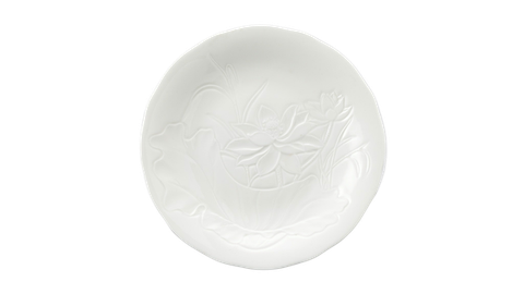 Dĩa tròn sứ Minh Long 27 cm - Sen IFP - Trắng Ngà