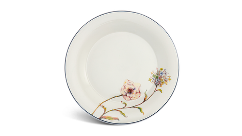 Dĩa tròn sứ Minh Long 28 cm - Tulip Ngà - Hương Đồng