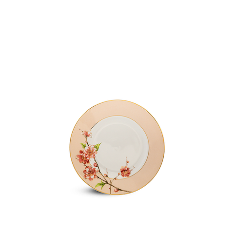 Dĩa tròn sứ Minh Long - Camellia - Hoa Đào