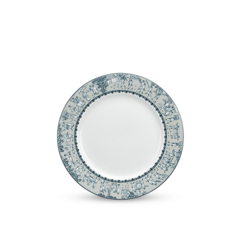 Dĩa tròn sứ Minh Long - Jasmine - Vinh Quy Nhạt