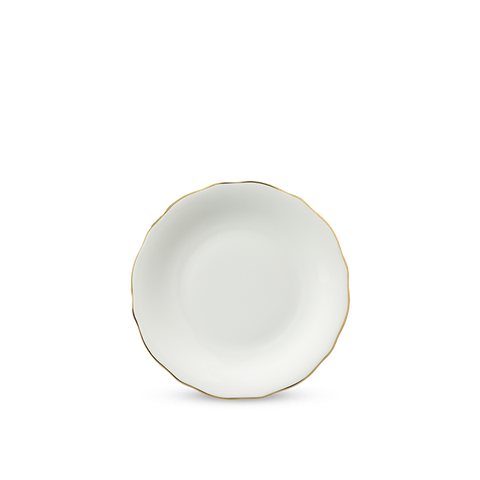 Dĩa tròn sứ Minh Long - Mẫu Đơn IFP - Chỉ Vàng