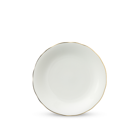 Dĩa tròn sứ Minh Long - Mẫu Đơn IFP - Chỉ Vàng