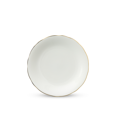 Dĩa tròn sứ Minh Long - Mẫu Đơn IFP - Chỉ Vàng