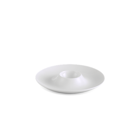Dĩa trứng sứ Minh Long 13 cm - Jasmine Lys - Trắng Ngà