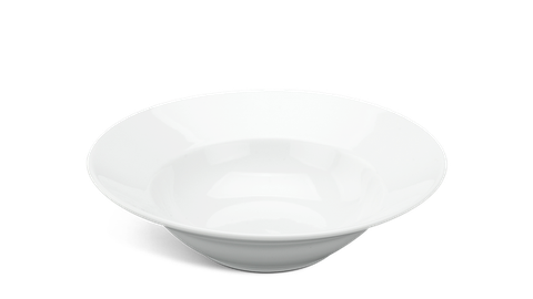 Dĩa vành sâu sứ Minh Long 27 cm - Jasmine - Trắng