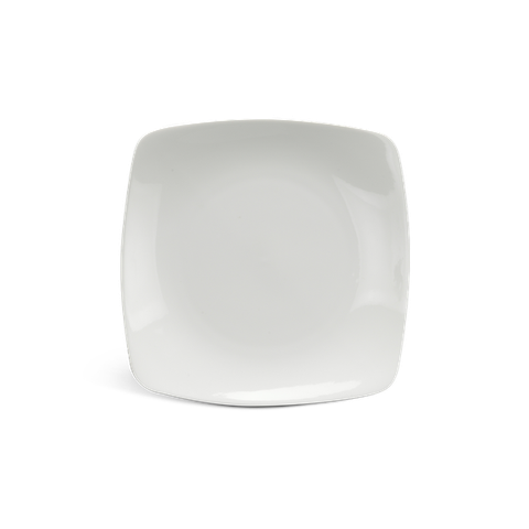 Dĩa vuông ảo sứ Minh Long 25 cm - Misc Assortment Lys - Trắng Ngà