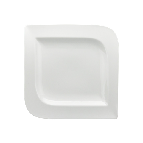 Dĩa vuông sứ Minh Long 18.5 cm - Harmony Lys - Trắng Ngà