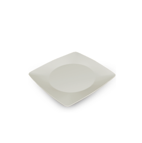Dĩa vuông sứ Minh Long 28 cm - Gourmet Lys - Trắng Ngà