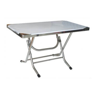 Bàn chữ nhật xếp inox NP(5x8) 6 Zem 201