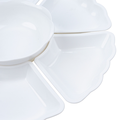 Bộ bát đĩa nhựa Việt Nhật hoa mặt trời bé 6811