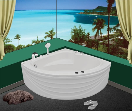 Bồn tắm góc Euroca EU1-1300 dài 1m3