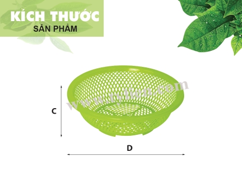 Rổ 362 (loại 2) nhựa Tý Liên No.0309