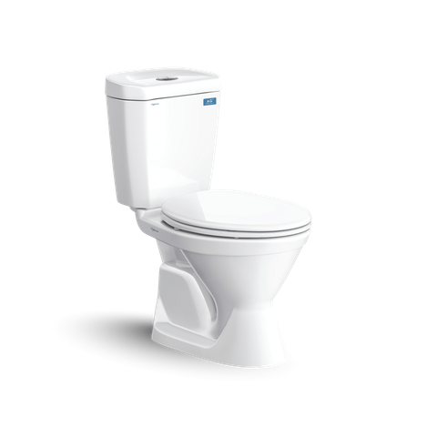 Bồn cầu 2 khối Viglacera VI66 nắp êm