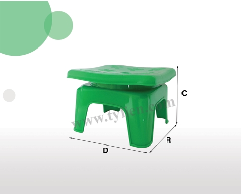 Ghế Ốc Vuông nhựa Tý Liên No.0615