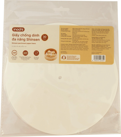 Giấy chống dính đa năng INOCHI Shinsen 20cm - 30 tờ- Trắng
