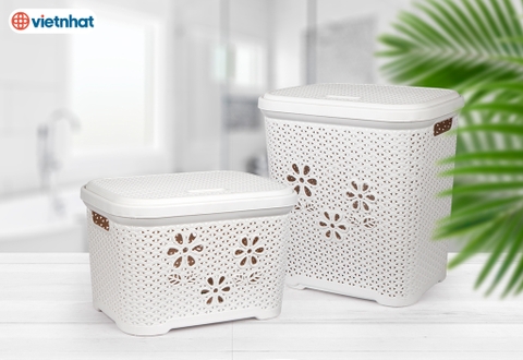 Giỏ nắp hoa nhựa Việt Nhật 5159
