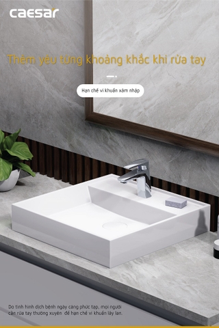 Vòi lavabo chậu rửa mặt Caesar B390CU nóng lạnh
