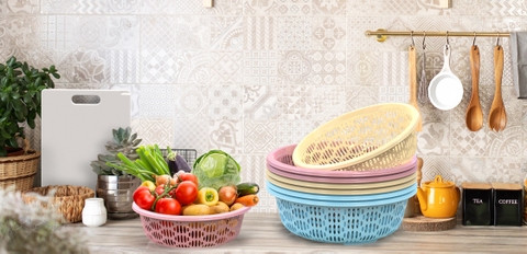 Rổ Tròn Đan nhựa Duy Tân 2T4 No.1074