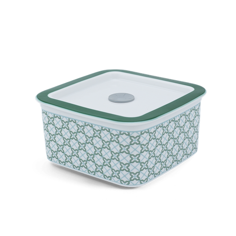Hộp dưỡng sinh vuông đựng thực phẩm sứ Minh Long 15 cm + nắp
