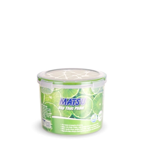 Hộp Thực Phẩm Tròn nhựa Duy Tân Matsu Tròn 1500ml No.459