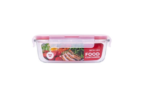 Hộp Thực Phẩm Thủy Tinh nhựa Duy Tân Matsu Lock 640ml No.1588