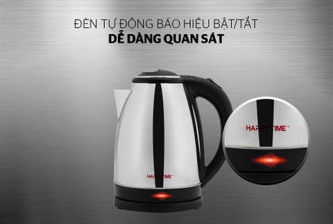Ấm siêu tốc Inox 1.5L Happy Time HTD1055