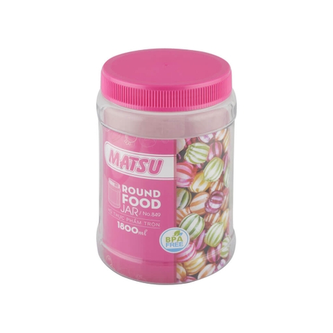Hộp Thực Phẩm nhựa Duy Tân Matsu Tròn 1800ml No.849