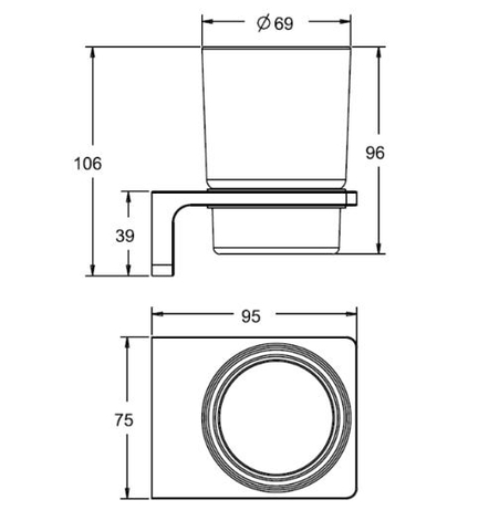 Kệ ly American Standard K-1384