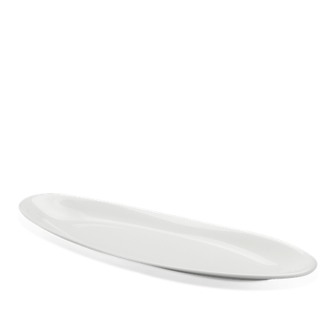 Khay oval cạn sứ Minh Long 47 x 14 cm - Misc Assortment Lys - Trắng Ngà