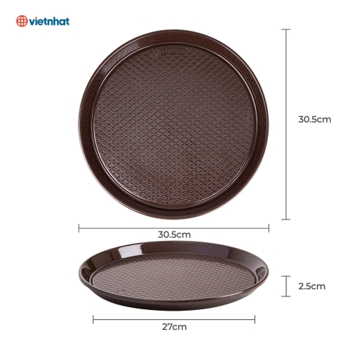 Khay tròn caro nhựa Việt Nhật 5646