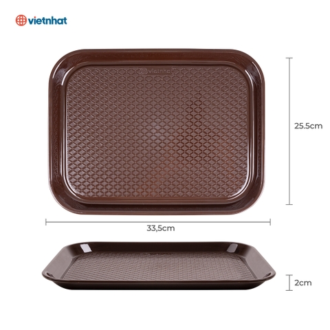 Khay vuông caro nhựa Việt Nhật 5645