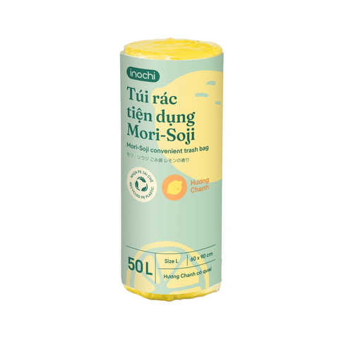 Túi rác tiện dụng INOCHI Mori-Soji 50L (Size L) Hương Chanh