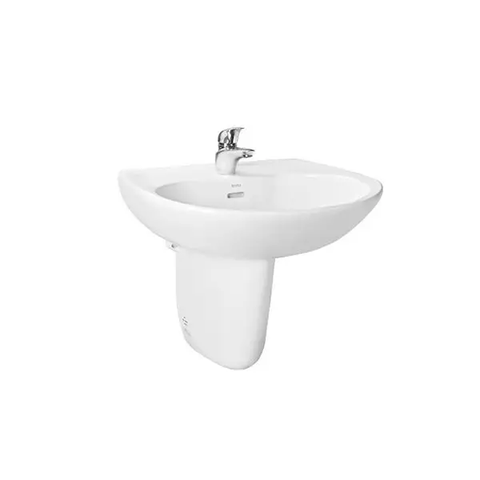 Lavabo chậu rửa mặt TOTO LHT239CR#W treo tường chân ngắn