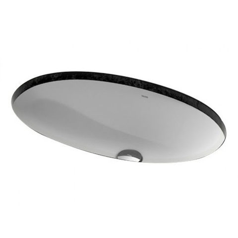 Lavabo chậu rửa mặt TOTO LW1506V#XW âm bàn sứ chống bám bẩn