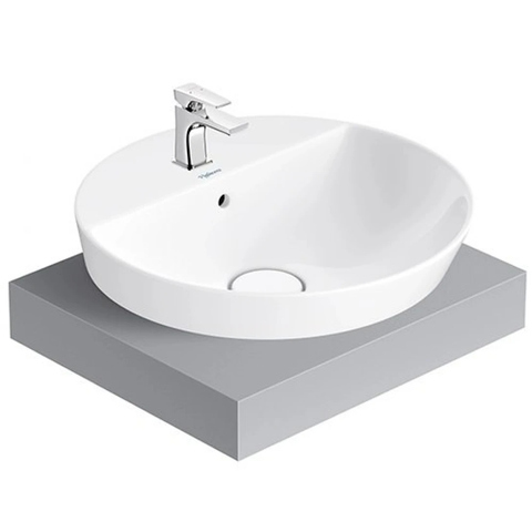 Lavabo chậu rửa mặt Viglacera V26 bán âm dương vành