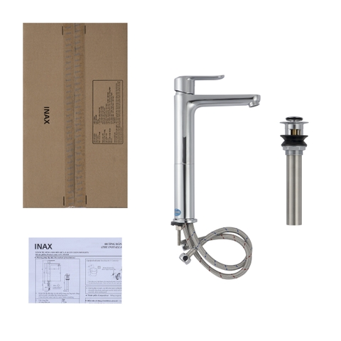 Vòi lavabo chậu rửa mặt INAX LFV-2012SH nóng lạnh cổ cao (LFV-2012SH)