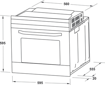 Lò nướng Hafele âm tủ HO-2K65A