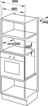 Lò vi sóng Hafele kết hợp nướng âm tủ HM-B38A