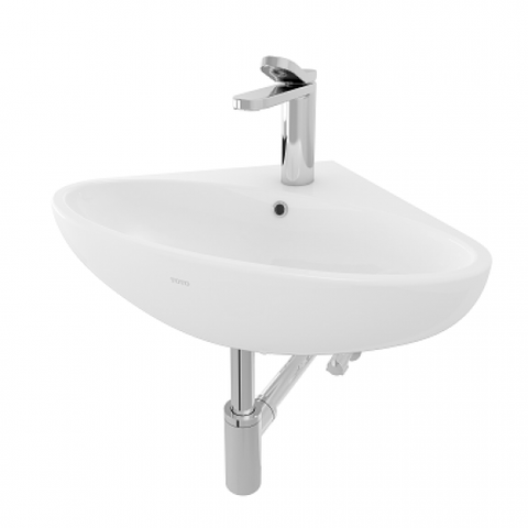 Lavabo chậu rửa mặt TOTO LW815CJW/F#W treo góc