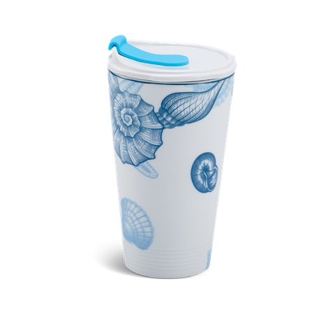 Ly sứ dưỡng sinh sứ Minh Long 0.48 L (K1) + nắp ống hút - Đại Dương