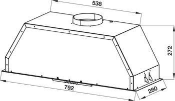 Máy hút mùi âm tủ Hafele HH-BI79A