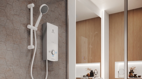 Máy tắm nước nóng điện trực tiếp Ariston Aures Premium 45P có bơm