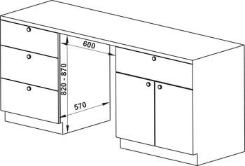 Máy rửa chén Hafele âm tủ HDW-FI60D