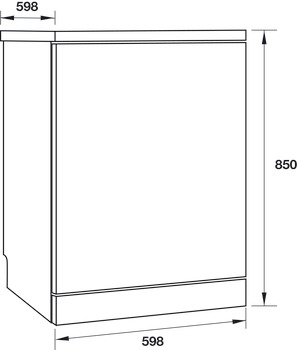 Máy rửa chén Hafele độc lập Nero HDW-F60F