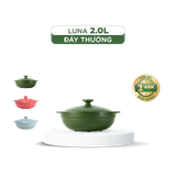 Nồi dưỡng sinh sứ Minh Long Healthycook Luna (Nồi cạn) 2.0 L + nắp (CK)