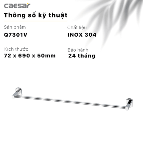 Giá Treo Khăn Inox Caesar Q7301V
